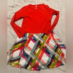 Tea Colorful Long Sleeve Dress | Size 12